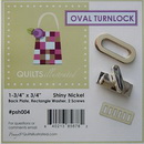 Oval Turnlock Set Nickel