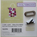 Oval Turnlock Set Gunmetal