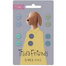 Tilda Friends Chambray Buttons Cool Colors 9mm 10p