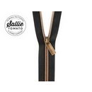 #5 Zippers by the Yard Black Tape Antique Teeth