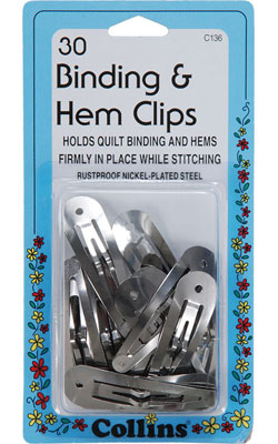 Collins Binding and Hem Clips (C136)