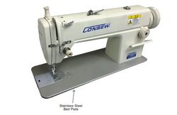 Consew 7360R-2SS Single Needle Lockstitch Sewing Machine with Assembled Table and Servo Motor