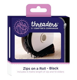 Threaders Zips on a Roll - Black