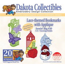 Dakota Collectibles Laced-themed Bookmarks with Applique Embroidery Designs - 970345