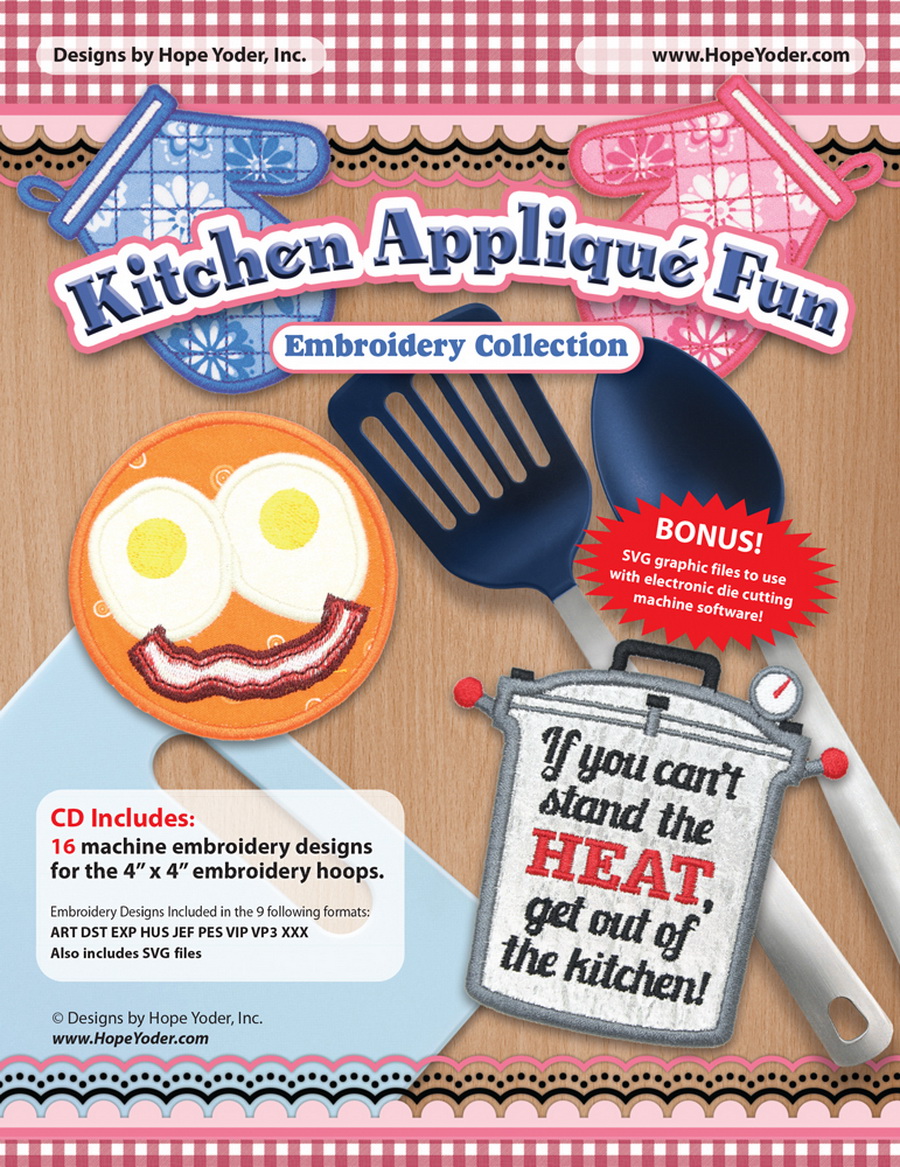 Download Kitchen Applique Fun Embroidery Cd W Svg Designs By Hope Yoder