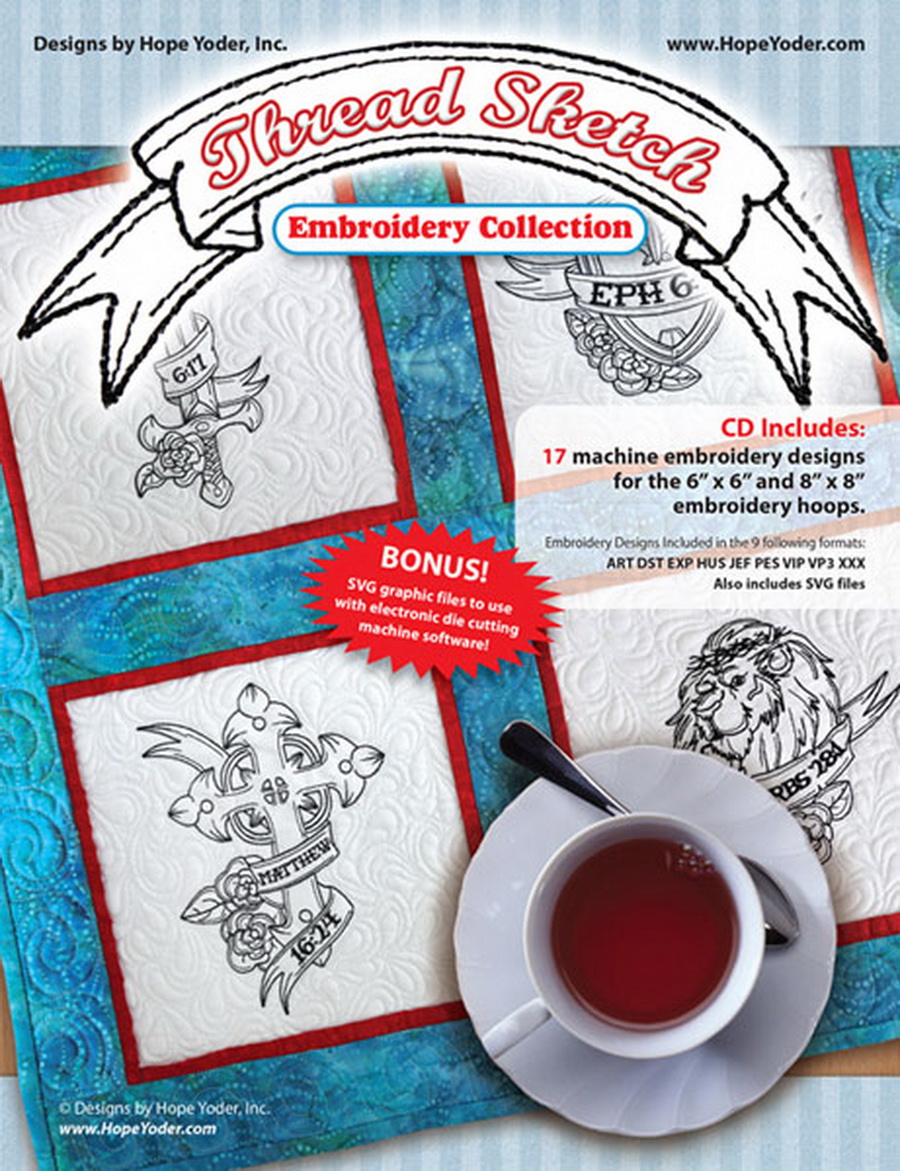 Download Thread Sketch Embroidery Cd W Svg