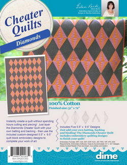 DIME - Diamonds Cheater Quilt with Designs