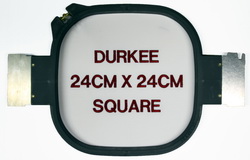 Durkee 24CM x 24CM (9  inch x 9  inch) Square Traditional Embroidery Hoop - Compatible with Many Machines