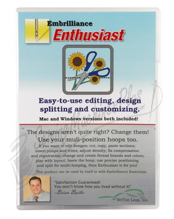 Embrilliance Enthusiast Embroidery Software for Mac and PC (EHF10)