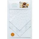 Pet Kerchief Blanks, Set of 2, Grey and White