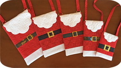 Embroidery Garden Santa Bags Set