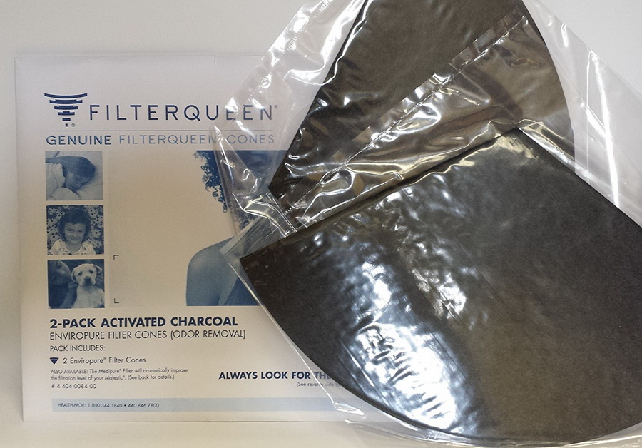 Genuine Filter Queen Vacuum Activated Charcoal Black Cones 2pk 4404008400 