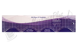 Handi Quilter Wave D 6 inchand3 inch  Ruler - HQ00611