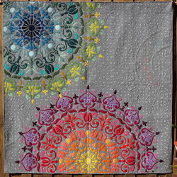 Hoffman Fabrics Mandalicious Quilt Fabric Kit by Carolyn Murfitt of Free Bird Quilting Designs