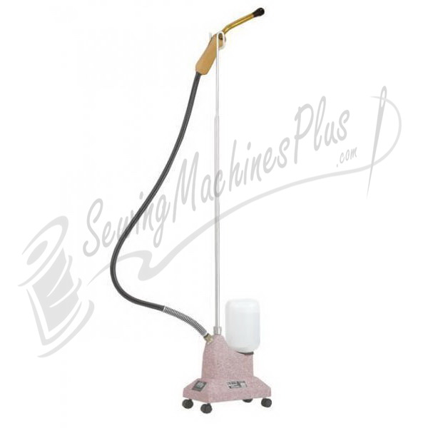 Jiffy PINK J2B Steamer Cleaner, 6.5" Brass Pipe, Brush Head, Wood