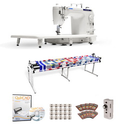 Juki TL-2010Q Long Arm, Grace 8ft Continuum Quilting Frame, Speed Control and QuiltCAD