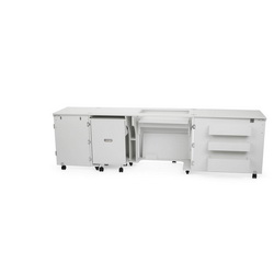 Kangaroo Kabinets Aussie Studio WHITE Sewing Cabinets with Air Lift (AS-WHT)