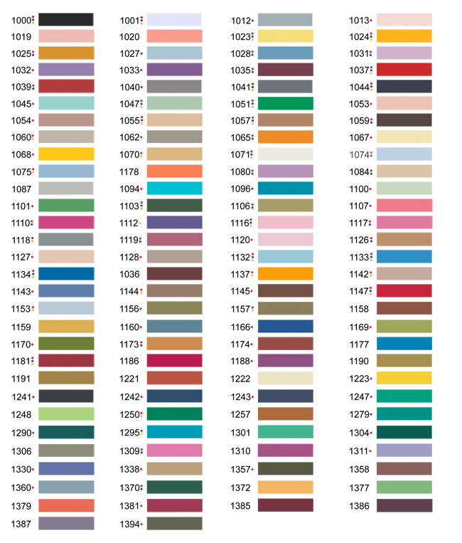 Oesd Thread Color Chart