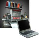 Melco Amaya Bravo 16 Needle, Full Version Design Shop Software + Free Laptop