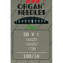 Organ - DBx1, 16x257, 16x231  Industrial Needles Size 100/16 (10pk)