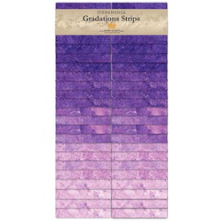 Stonehenge Gradations Brights Amethyst - 2.5 inch wide Strips 40 Pieces