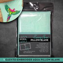 Pillow Blank Case Aqua 14 in x 14 in