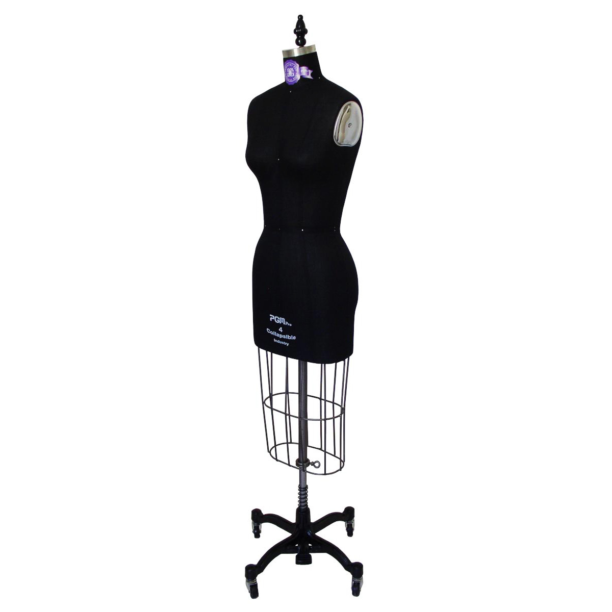 PGMPro 604 Black Dressmaker Ladies Form with Hip, sizes 412