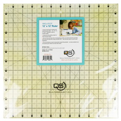 Quilters Select 12 inch x 12 inch Non-Slip Ruler
