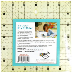 Quilters Select 6 inch x 6 inch Non-Slip Ruler