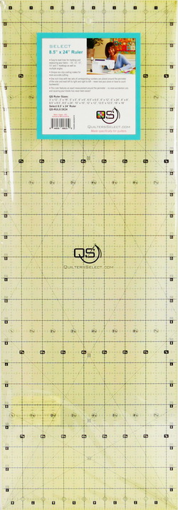 Quilters Select 8.5 inch x 24 inch Non-Slip Ruler