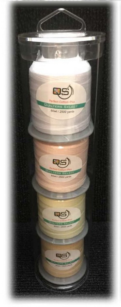 Quilters Select Perfect Cotton Plus Thread 60 Weight 2500 Yard Spool - Tube 1