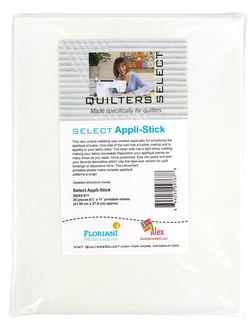 Quilters Select Appli-Stick - 8.5 inch x 11 inch (25 Sheets)