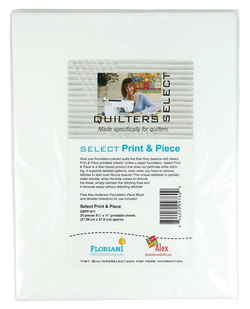 Quilters Select Print and Piece - 25 Sheets - 8.5 inch x 11 inch