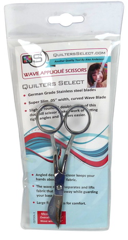 Quilters Select Wave Applique Scissors - Right or Left Hand