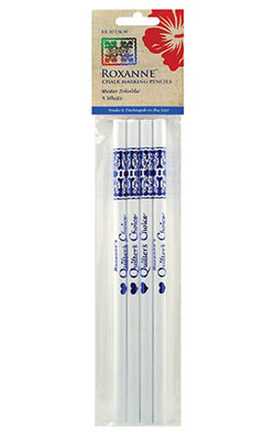 Roxanne Quilters Choice Chalk Pencils -White 4/pk (rx-bpen-w)