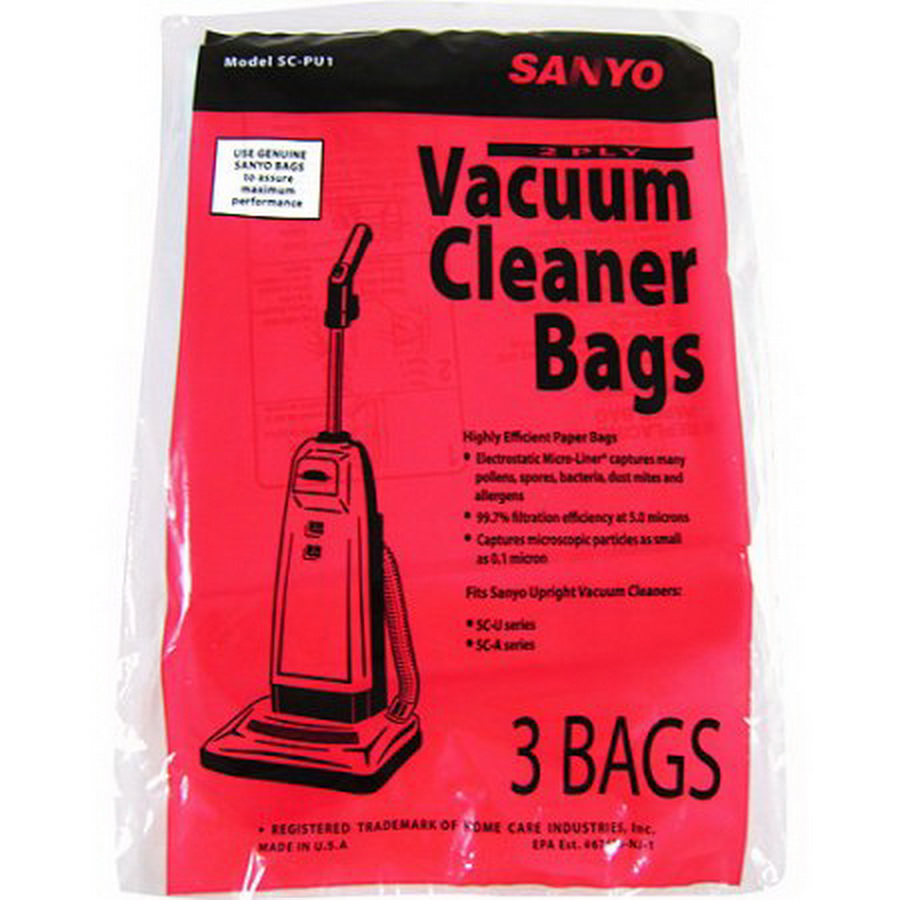 Sanyo 2ply Vacuum Cleaner Bags, SCU & SCA