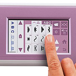 Extra-Large Color Touch LCD Screen