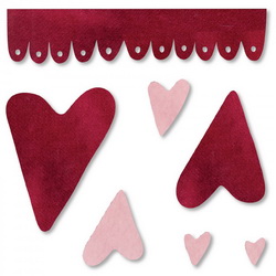 Sizzix Bigz Die - Hearts and Scallop by Rosebuds Cottage (MandG)