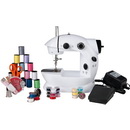 Sunbeam Mini Portable Sewing Machine with Sewing Kit, Foot Pedal & AC Adapter