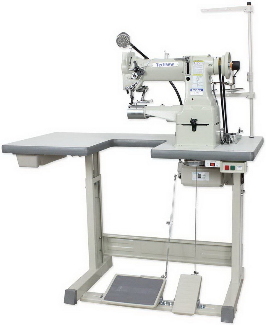 Techsew 2700 Pro Cylinder Compound Feed Industrial Sewing Machine with ...