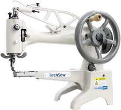 Techsew 2900 12 inch Cylinder Patching Industrial Sewing Machine with Assembled Table and Motor