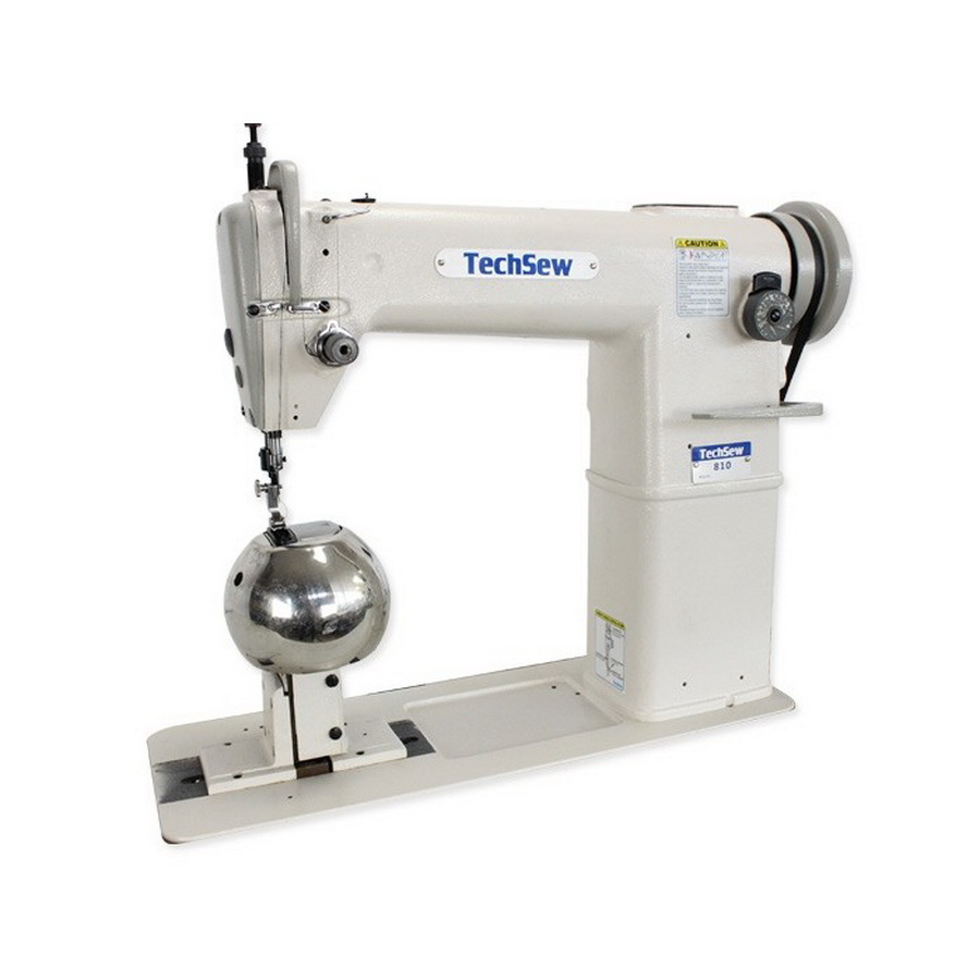 Techsew 810 Post Bed Roller Foot Industrial Sewing Machine With Wig