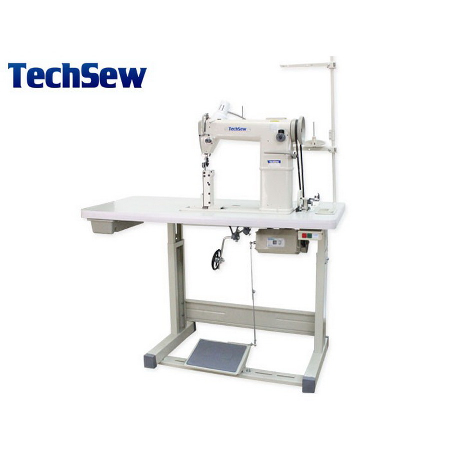 Techsew 810 Post Bed Roller Foot Industrial Sewing Machine With Wig