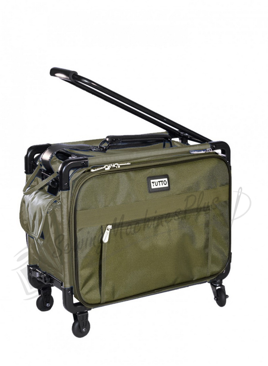 17&quot; Tutto Small Carry-On Luggage on Wheels - OLIVE