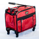 17 inch Tutto Small Carry-On Luggage on Wheels - RED
