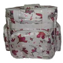 Tutto Serger Accessory Bag with Daisies- Gray