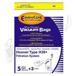 Hoover Runabout 5pk Type H30 Paper w/3 filters canister (06.466)