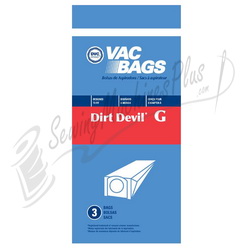 Dirt Devil G Hand Vac 3pk paper bag (06.679)