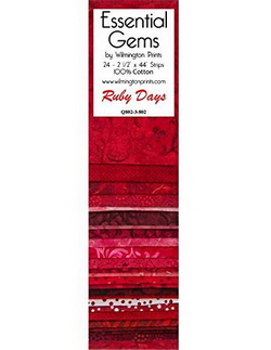 Wilmington Prints Ruby Days 24 Pack - 2.5 inch x 44 inch Strips