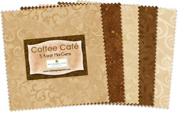 Wilmington Prints Coffee Cafe Fabric Kit - 5 inch Squares